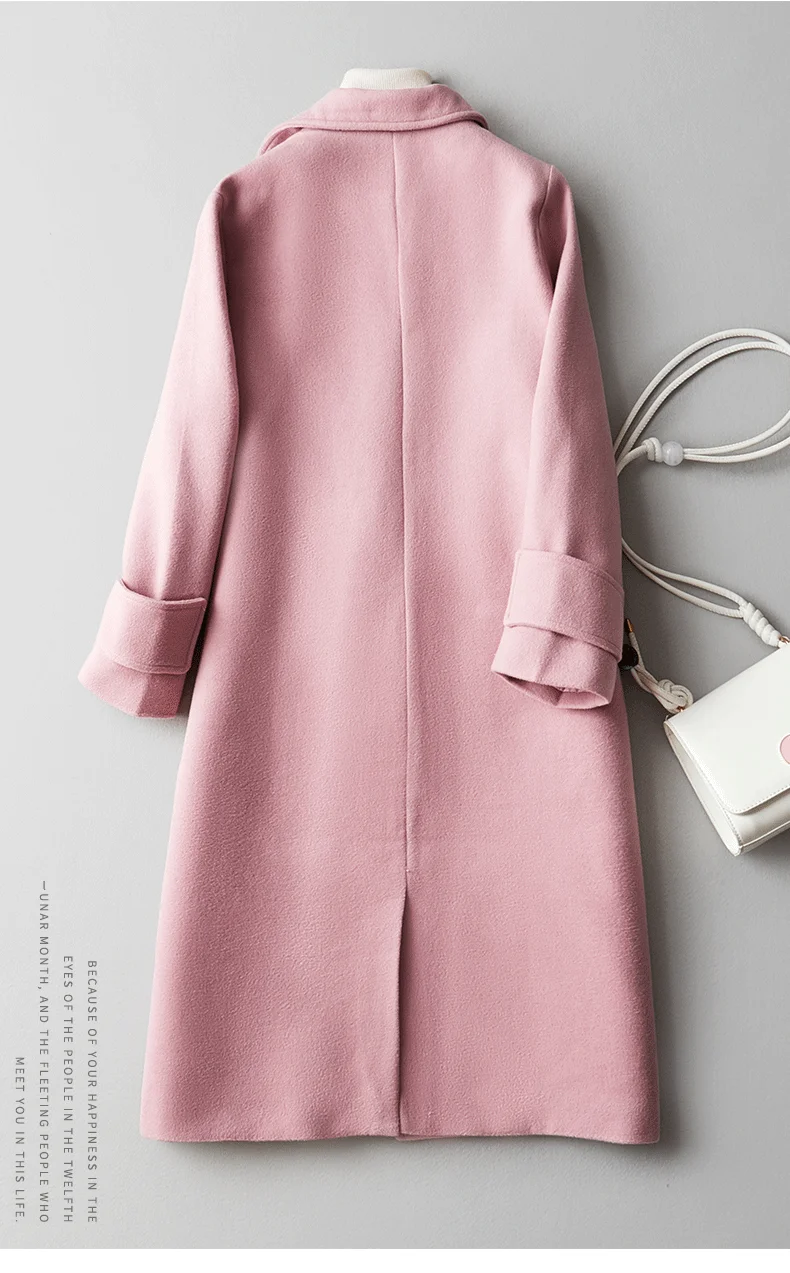 2020 Autumn And Winter Women's Plus-size New Pure Color Woolen Coat In The long Style Loose And Heavy Coat
2020 Autumn And Winter Women's Plus-size New Pure Color Woolen Coat In The long Style Loose And Heavy Coat