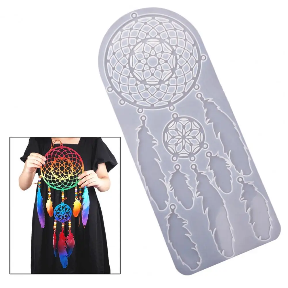 3D Dream Catcher Molds Non-stick Durable Easy to Release Silicone Dream Catcher Molds DIY Feather Shape Dream Catcher Mold
3D Dream Catcher Molds Non-stick Durable Easy to Release Silicone Dream Catcher Molds DIY Feather Shape Dream Catcher Mold