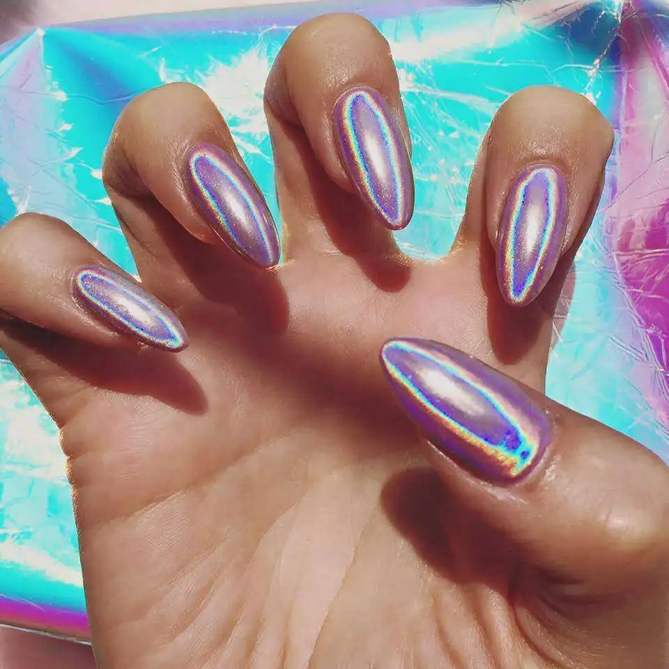 Manicure Advanced Glitter Powder With Colorful Magic Color Mirror Pigment Dust Silver Holographic Laser Chrome Nail Decoration
Manicure Advanced Glitter Powder With Colorful Magic Color Mirror Pigment Dust Silver Holographic Laser Chrome Nail Decoration