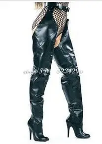 Fashion pointed rivet buckle tapered heel pointed boot