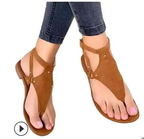 2021 Summer Casual Flat 40-43 Flip Toe Beach Buckle Sandals Female Sandals
2021 Summer Casual Flat 40-43 Flip Toe Beach Buckle Sandals Female Sandals