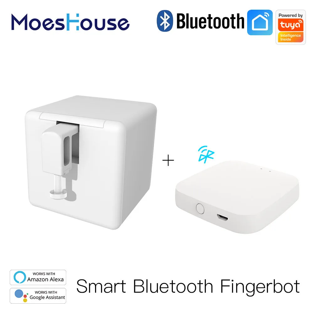 MoesHouse Tuya Smart Bluetooth Switch Fingerbot Button Pusher Smart Life App Voice Control via Alexa, Google Assistant
MoesHouse Tuya Smart Bluetooth Switch Fingerbot Button Pusher Smart Life App Voice Control via Alexa, Google Assistant