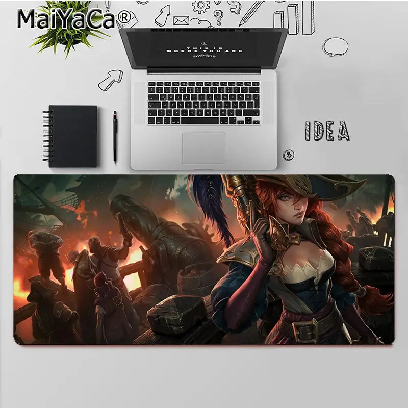 MaiYaCa High Quality League of Legend Miss Fortune Laptop Computer Mousepad Rubber Computer Gaming mousepad 
MaiYaCa High Quality League of Legend Miss Fortune Laptop Computer Mousepad Rubber Computer Gaming mousepad