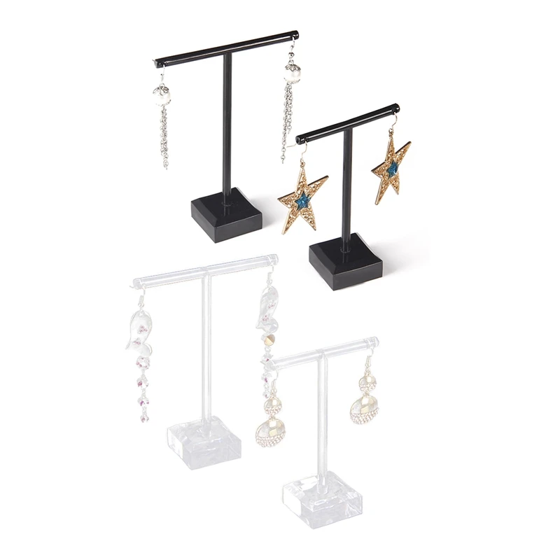 Acrylic Earrings Jewelry Display Rack Stand Organizer Holder Case Necklace Bouches Ornament Hanger T-Bar 4Pcs Black & White
Acrylic Earrings Jewelry Display Rack Stand Organizer Holder Case Necklace Bouches Ornament Hanger T-Bar 4Pcs Black & White