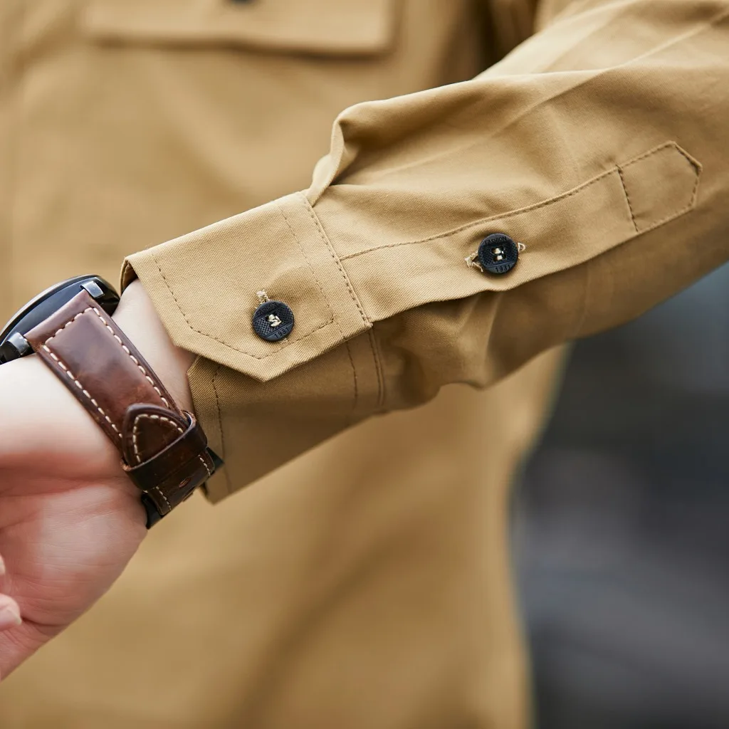 Four Seasons New Men's Retro Long Sleeve Workwear Shirt Korean Slim Youth Military Shirt Fashion casual loose tooling jacket 6XL
Four Seasons New Men's Retro Long Sleeve Workwear Shirt Korean Slim Youth Military Shirt Fashion casual loose tooling jacket 6XL