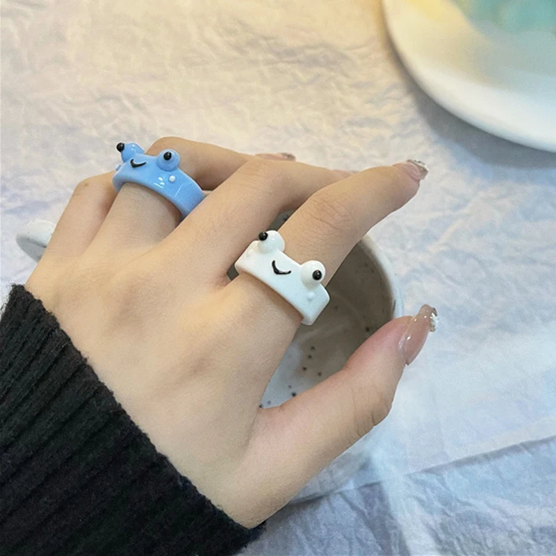 Cartoon Frog Smile Ring Creative Stackable Cute Women Birthday Party Travel Festival Friendship Couple Jewelry Gifts 7 Colors
Cartoon Frog Smile Ring Creative Stackable Cute Women Birthday Party Travel Festival Friendship Couple Jewelry Gifts 7 Colors