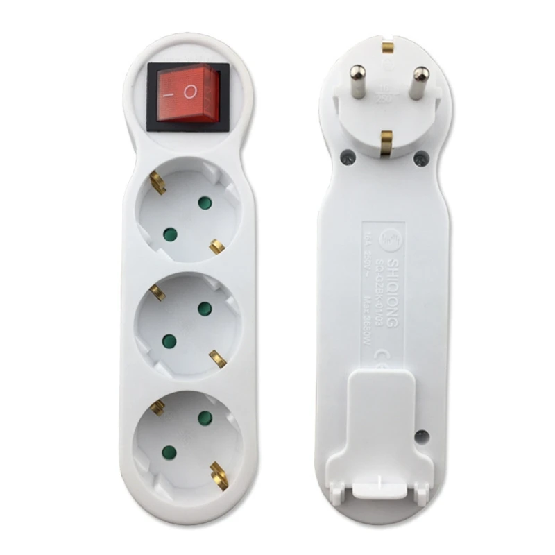 European 250V 16A 3 Jack German EU Power Strip Wiring Board Extension Socket Cable Power Converter with ON/OFF Switch
European 250V 16A 3 Jack German EU Power Strip Wiring Board Extension Socket Cable Power Converter with ON/OFF Switch
