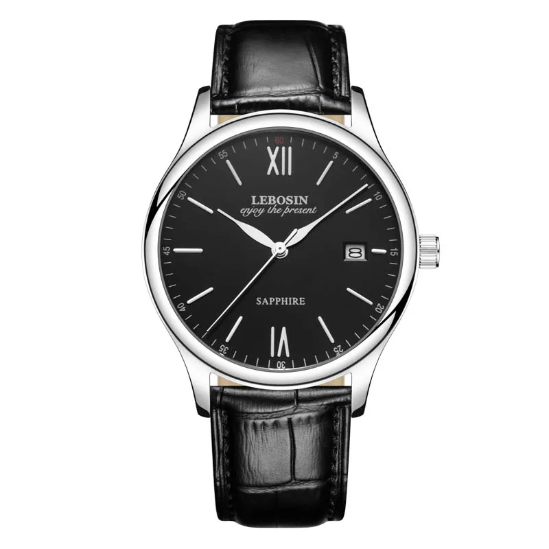39.5mm Ultra-thin Fashion Sapphire Glass Mirror Leather Strap Calendar Waterproof Stainless Steel Mens Quartz Watch Reloj Hombre
39.5mm Ultra-thin Fashion Sapphire Glass Mirror Leather Strap Calendar Waterproof Stainless Steel Mens Quartz Watch Reloj Hombre