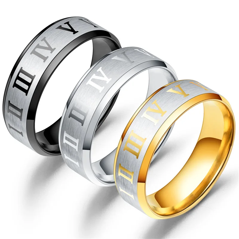 OTOKY Korean Vintage Math Roman Numerals Men Rings Temperament Fashion 6mm Width Size 6-12 Stainless Steel Rings Jewelry Gifts
OTOKY Korean Vintage Math Roman Numerals Men Rings Temperament Fashion 6mm Width Size 6-12 Stainless Steel Rings Jewelry Gifts