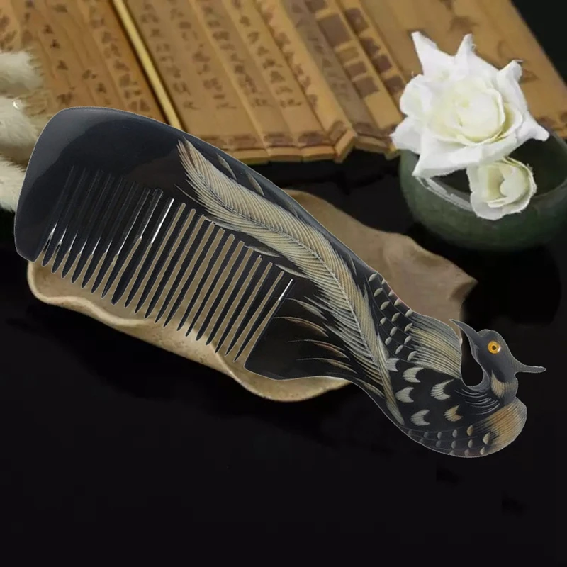 Retro OX Horn Comb Hair Brush Health Scalp Massage Combs Detangle Magic Anti-Static Comb
Retro OX Horn Comb Hair Brush Health Scalp Massage Combs Detangle Magic Anti-Static Comb
