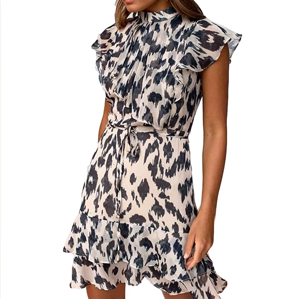 2020 summer new women's leopard print waist slimming dress dresses
2020 summer new women's leopard print waist slimming dress dresses