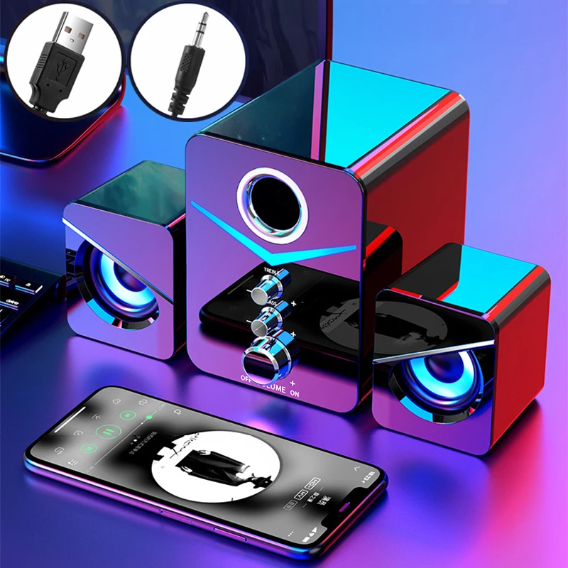 Комплект из 3-х предметов, настольный ПК, Bluetooth 5,0, колонки, перезаряжаемый стерео сабвуфер с глубокими басами 9D, проводной динамик для ноутбу...
Комплект из 3-х предметов, настольный ПК, Bluetooth 5,0, колонки, перезаряжаемый стерео сабвуфер с глубокими басами 9D, проводной динамик для ноутбу...