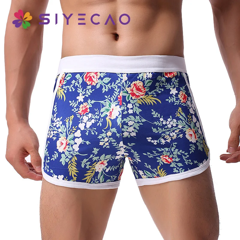 Male Underpants Beach Vacation Floral Printing U Bag Man Flat Foot Underpants Summer Casual Men Underwear Boxers Shorts Lounge
Male Underpants Beach Vacation Floral Printing U Bag Man Flat Foot Underpants Summer Casual Men Underwear Boxers Shorts Lounge
