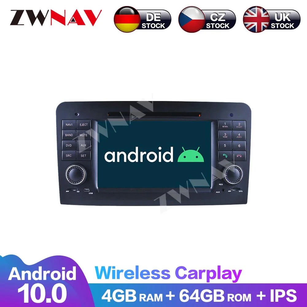 Android 10 8 Core 64G мультимедийная Навигация DVD плеер аудио Радио Carplay автомобиль для