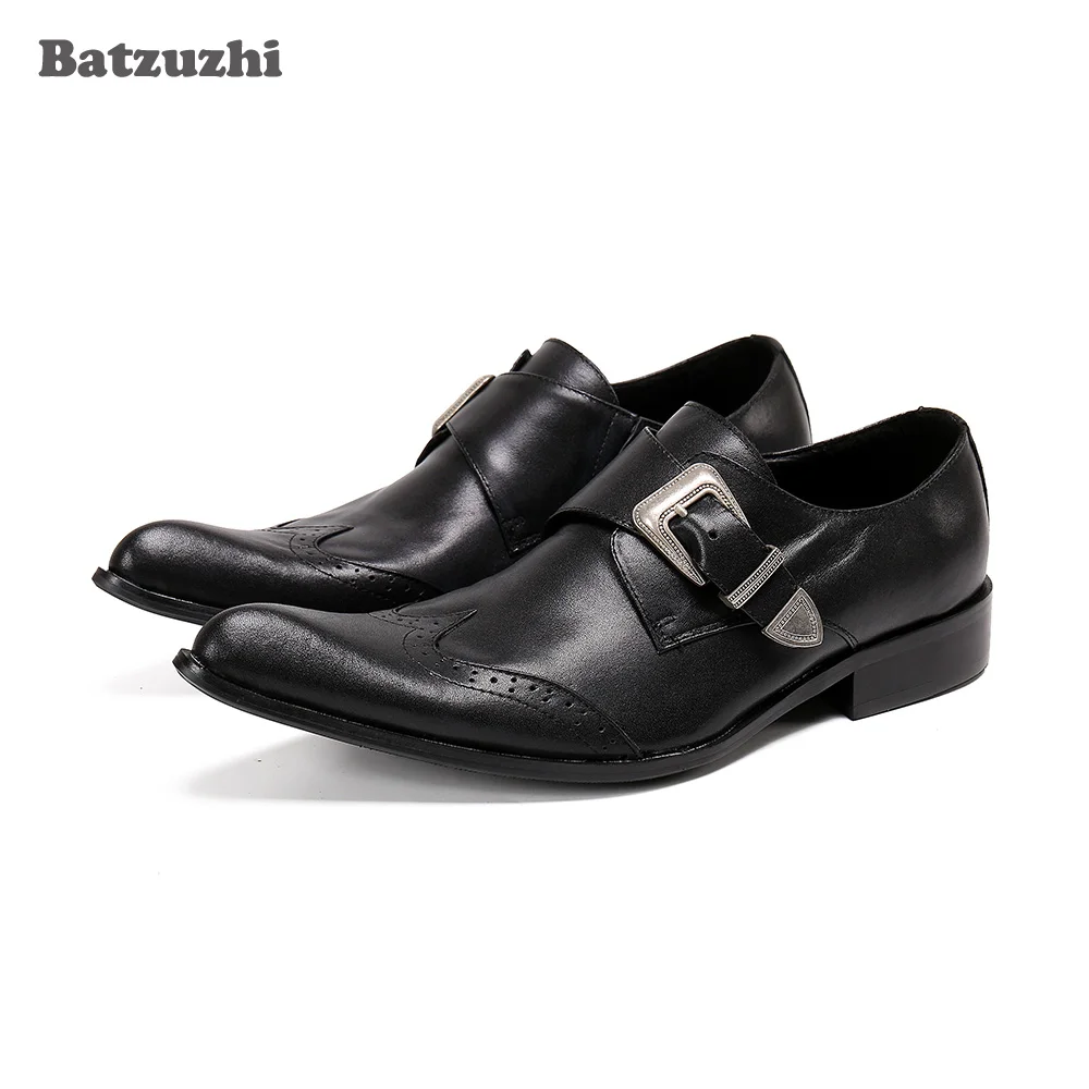 Batzuzhi New Fashion Men's Leather Shoes Pointed Toe Black/Brown Leather Dress Shoes Men for Business Zapatos Hombre, US6-US12
Batzuzhi New Fashion Men's Leather Shoes Pointed Toe Black/Brown Leather Dress Shoes Men for Business Zapatos Hombre, US6-US12