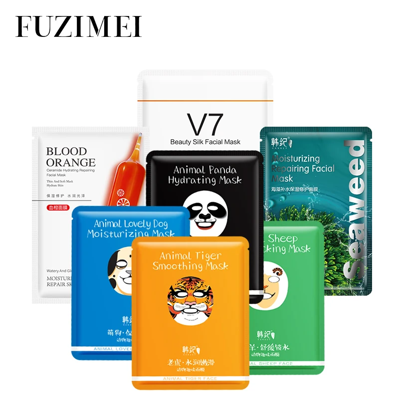 Animal Face Mask Seaweed Hydrating Moisturizing Korean Smoothing Facial Tiger Dog Panda Sheep Oil-control Collagen Sheet Mask
Animal Face Mask Seaweed Hydrating Moisturizing Korean Smoothing Facial Tiger Dog Panda Sheep Oil-control Collagen Sheet Mask