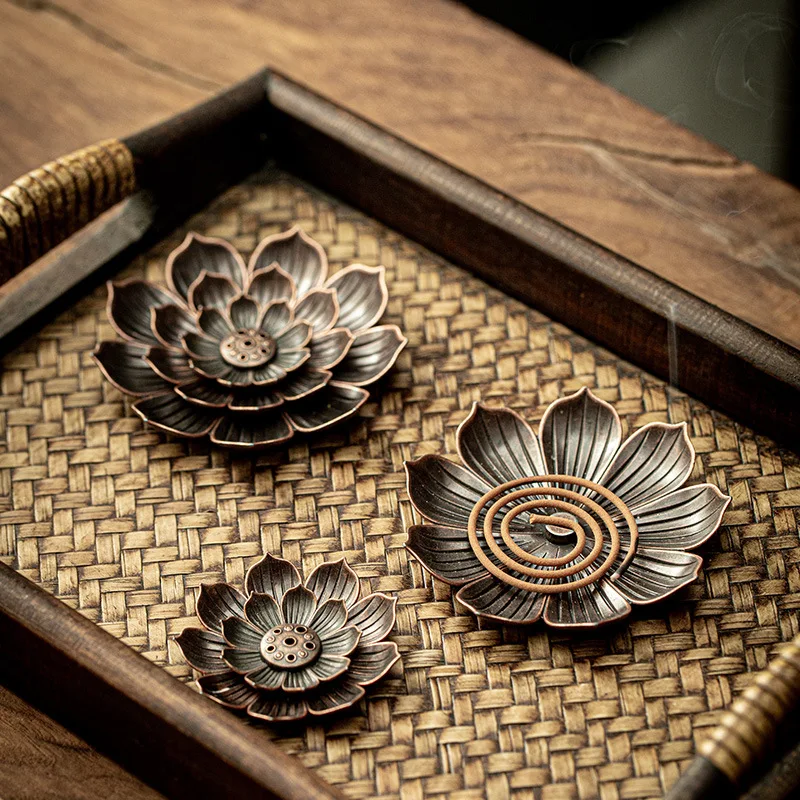 Alloy Incense Burner Stick Holder Buddhism Lotus Line Incense Plate Home Decoration Sandalwood Coil Base Temples Yoga Studios
Alloy Incense Burner Stick Holder Buddhism Lotus Line Incense Plate Home Decoration Sandalwood Coil Base Temples Yoga Studios