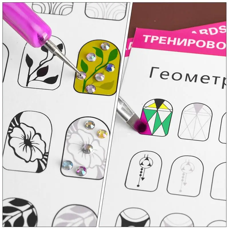 2 Sets/24pcs Blank Nail Art Training Cards Practice Lines Drawing Painting Template Manicure Training Cards Salon Training Cards
2 Sets/24pcs Blank Nail Art Training Cards Practice Lines Drawing Painting Template Manicure Training Cards Salon Training Cards