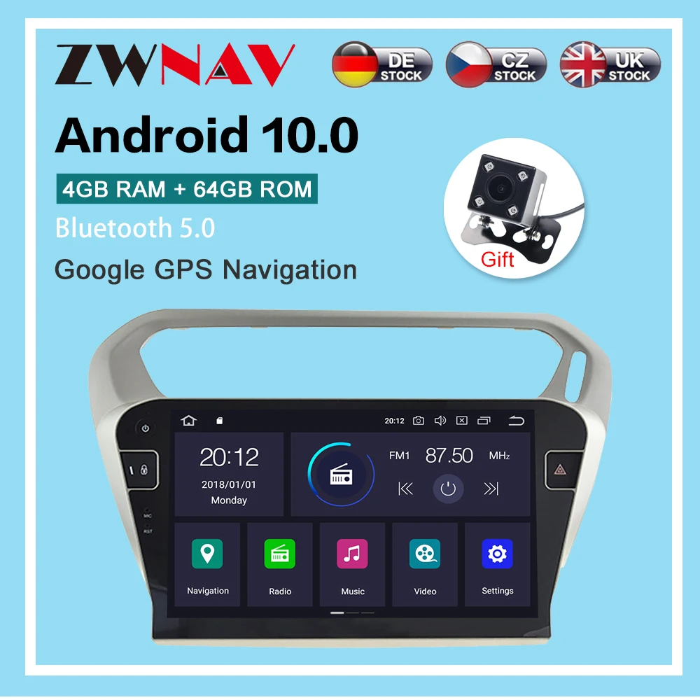 Android 10.0 4+64G Car Radio GPS Navigation for Peugeot 301 2013-2016 Multimedia Player Radio video stereo player head unit dsp
Android 10.0 4+64G Car Radio GPS Navigation for Peugeot 301 2013-2016 Multimedia Player Radio video stereo player head unit dsp