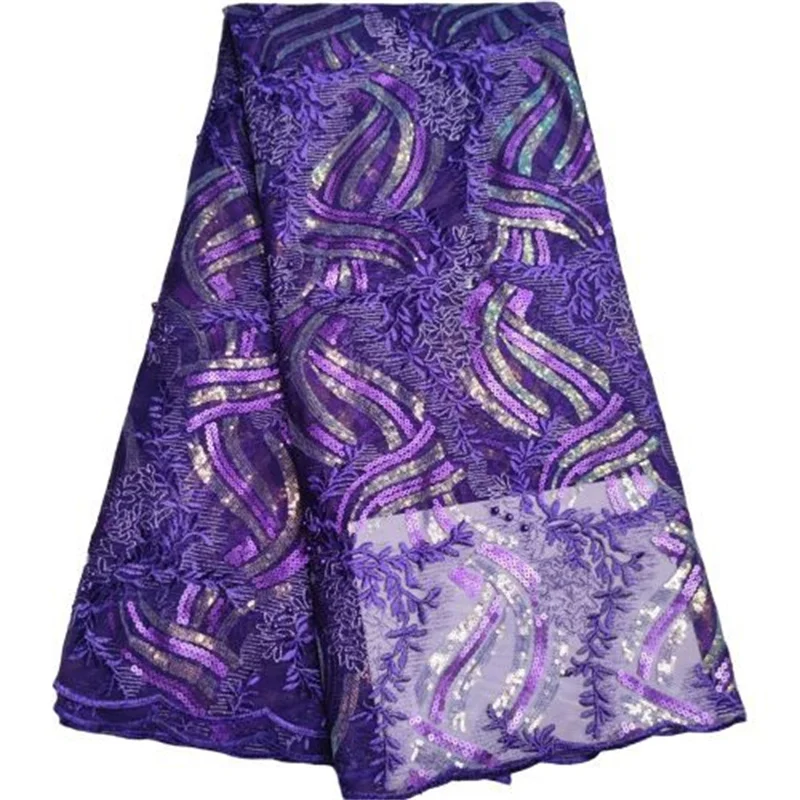 Purple Hot Sale Sequins French Tulle Lace Beads Fabric Colorful African Lace Fabric Sequence Lace Material for Party Wedding
Purple Hot Sale Sequins French Tulle Lace Beads Fabric Colorful African Lace Fabric Sequence Lace Material for Party Wedding