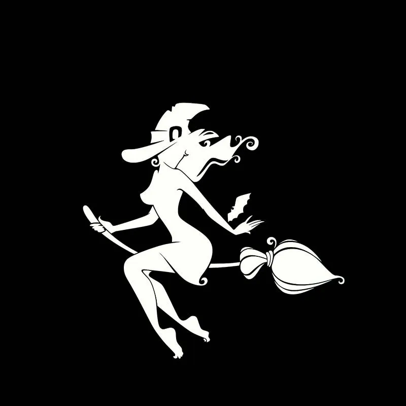 Flying Sexy Witch Girl Fashion Cool Style Black/Silver Vinyl Decal Car Sticker Silhoutte Design 14*13.5CM
Flying Sexy Witch Girl Fashion Cool Style Black/Silver Vinyl Decal Car Sticker Silhoutte Design 14*13.5CM