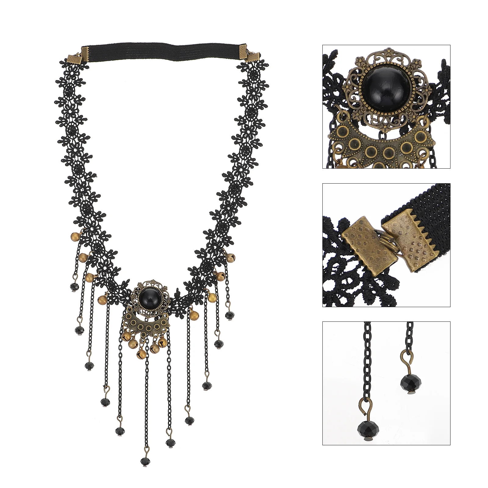 Gothic Elastic Lace Hair Band Crown Headband for and Girls
Gothic Elastic Lace Hair Band Crown Headband for and Girls