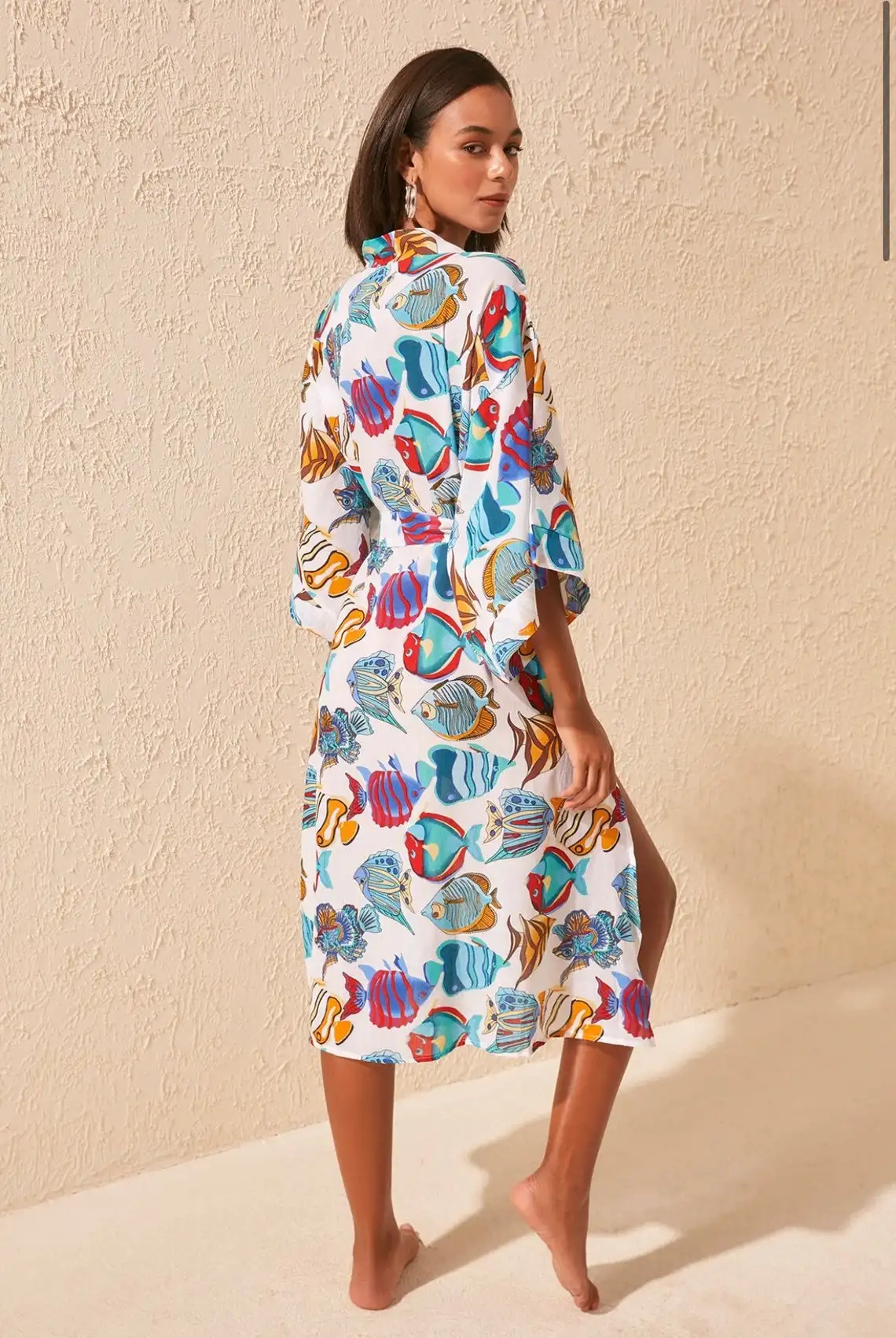 Sexy Bikini Cover-ups Tunic Boho Printed Summer Beach Dress Elegant Women Plus Size Beach Wear Swim Suit Cover Up
Sexy Bikini Cover-ups Tunic Boho Printed Summer Beach Dress Elegant Women Plus Size Beach Wear Swim Suit Cover Up