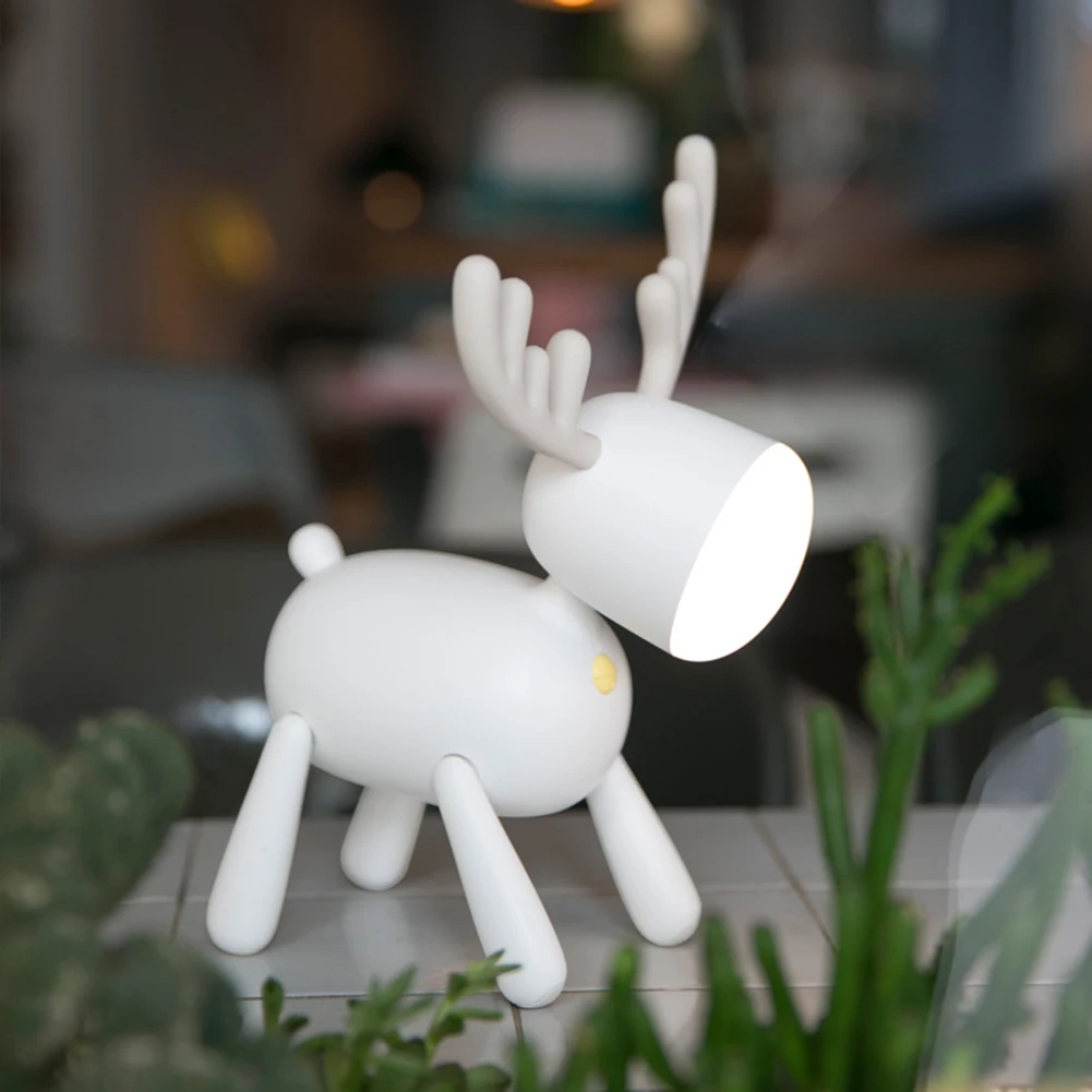 Creative Elk Night Light Cartoon Lamp Student Bedroom with Sleeping USB Charging Led Children's Eye Protection Bedside Lamp
Creative Elk Night Light Cartoon Lamp Student Bedroom with Sleeping USB Charging Led Children's Eye Protection Bedside Lamp