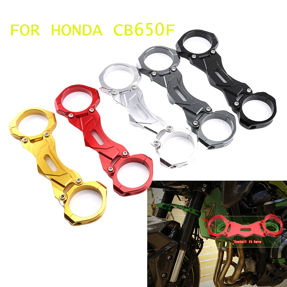 Balance Stabilizer Brace Front Fork Bracket for HONDA CB650F CB 650F 2017 2018 2019 Motorcycle CNC Aluminum Alloy Shock 
Balance Stabilizer Brace Front Fork Bracket for HONDA CB650F CB 650F 2017 2018 2019 Motorcycle CNC Aluminum Alloy Shock