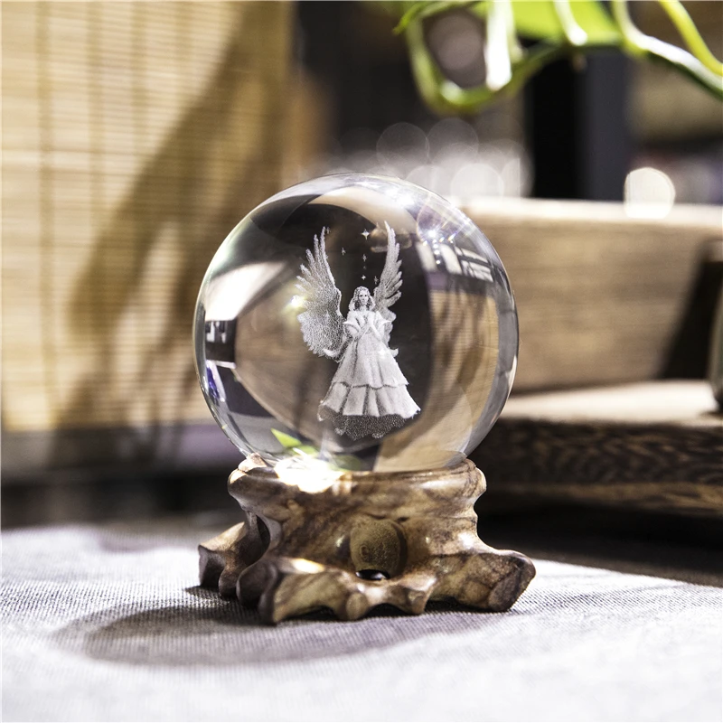 H&D 3D Laser Engraved Angle Figurines Crystal Ball Paperweight Home Art Decor Crafts(60mm)
H&D 3D Laser Engraved Angle Figurines Crystal Ball Paperweight Home Art Decor Crafts(60mm)