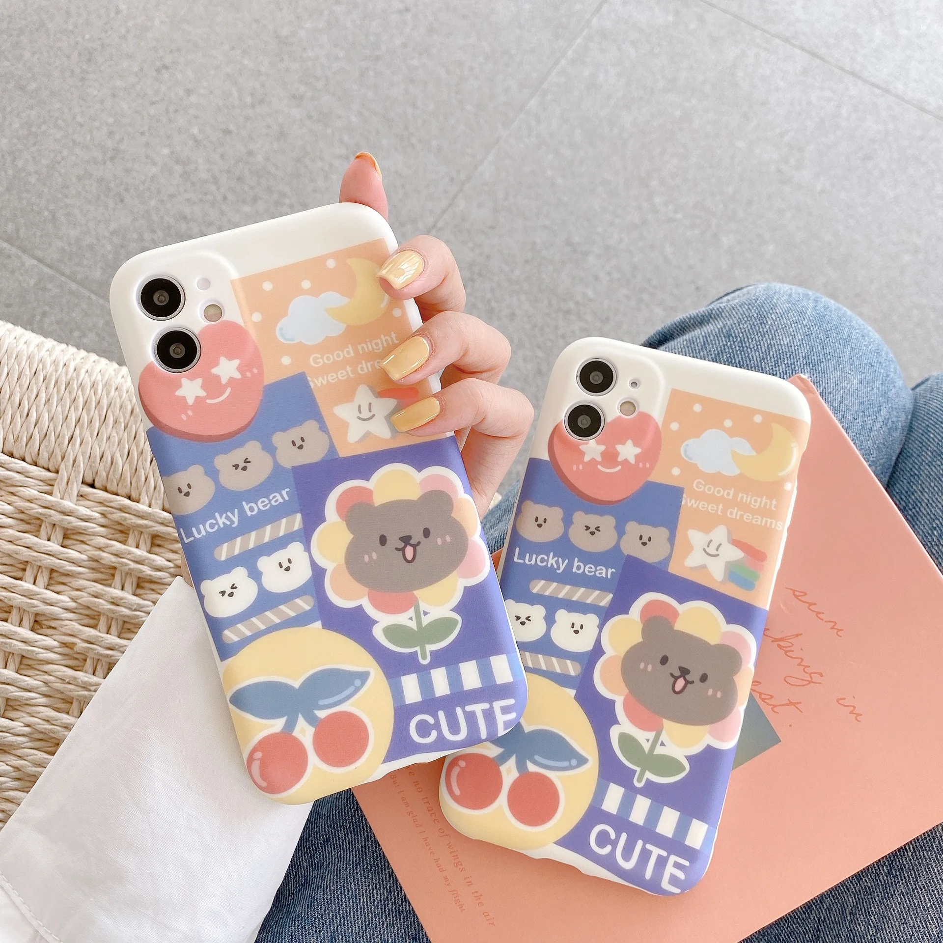 Retro Cherry Flowers bear Phone Case for iPhone 11 Pro Max case Cute Silicone cover for iPhone XS Max XR X 7 8 Plus 7Plus Case
Retro Cherry Flowers bear Phone Case for iPhone 11 Pro Max case Cute Silicone cover for iPhone XS Max XR X 7 8 Plus 7Plus Case