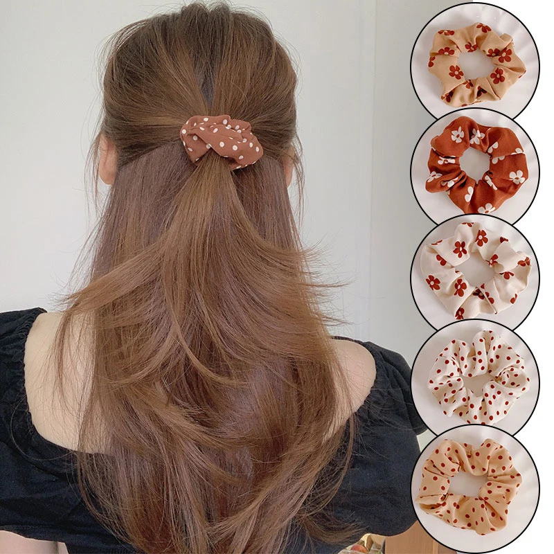 Sweet Chiffon Flower Hair Ring Scrunchies Polka Dot Hair Rope Large Intestine Hair Ring Headdress Women Girls Hair Accessories
Sweet Chiffon Flower Hair Ring Scrunchies Polka Dot Hair Rope Large Intestine Hair Ring Headdress Women Girls Hair Accessories