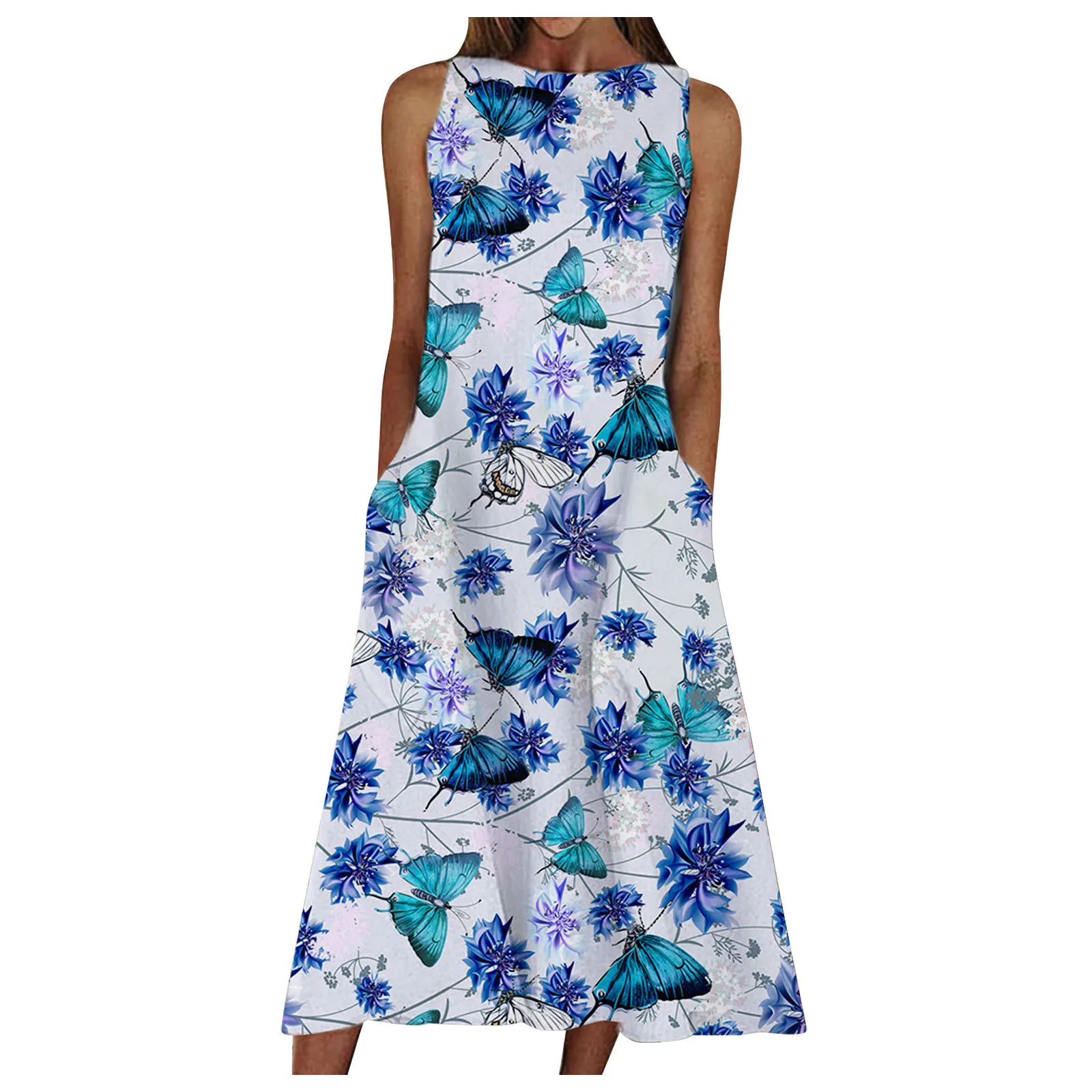 40# Retro Printed Tank Dress Women Sleeveless Loose Pocket Summer Dress 2021 Bohemia O Neck Dresses For Women 2021 Vestidos
40# Retro Printed Tank Dress Women Sleeveless Loose Pocket Summer Dress 2021 Bohemia O Neck Dresses For Women 2021 Vestidos