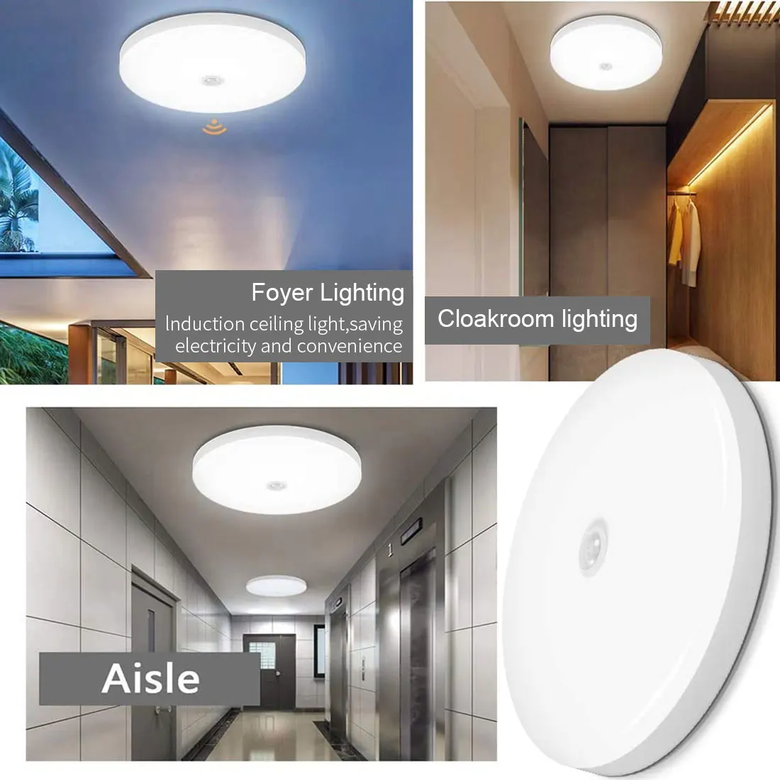 Motion Sensor LED Lamp PIR Ceiling Lights Night Light Sensor Wall Lamps AC165-265V 12/18W for Home Stairs Corridor
Motion Sensor LED Lamp PIR Ceiling Lights Night Light Sensor Wall Lamps AC165-265V 12/18W for Home Stairs Corridor