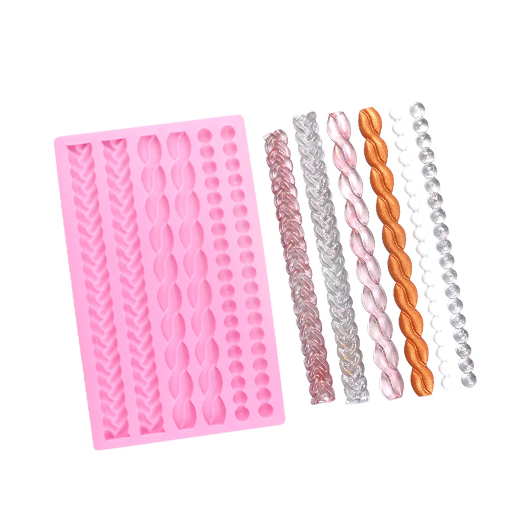 Knit Rope Pearl Silicone Fondant Mould Cake Border Xmas Sugar DIY Baking Mold Mousse/Chocolate Cakes Mould For Cakes Tools
Knit Rope Pearl Silicone Fondant Mould Cake Border Xmas Sugar DIY Baking Mold Mousse/Chocolate Cakes Mould For Cakes Tools