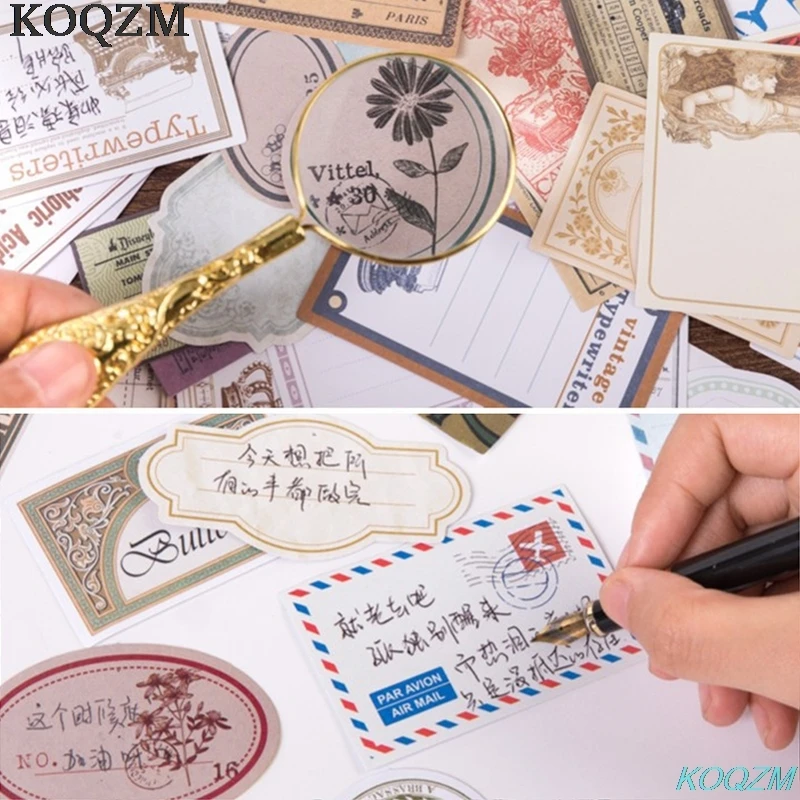 60pcs/pack New Vintage DIY Diary Sticker Writable Label Album Scrapbooking Stickers Handbook Decoration
60pcs/pack New Vintage DIY Diary Sticker Writable Label Album Scrapbooking Stickers Handbook Decoration