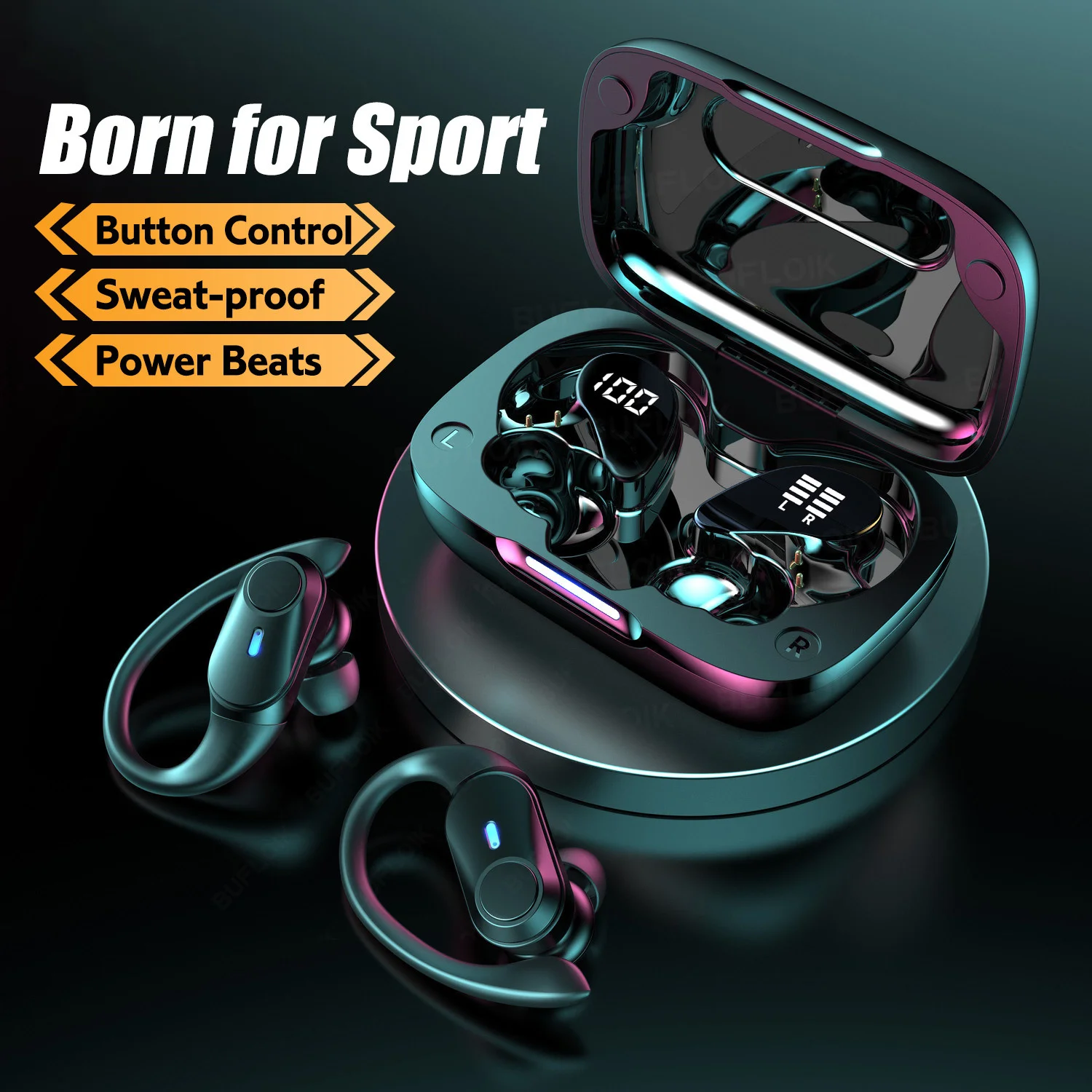 TWS 5.1 Bluetooth Earphones LED Display Wireless Headphones Noise Cancelling Earbuds Waterproof Sports Headsets With Microphone
TWS 5.1 Bluetooth Earphones LED Display Wireless Headphones Noise Cancelling Earbuds Waterproof Sports Headsets With Microphone