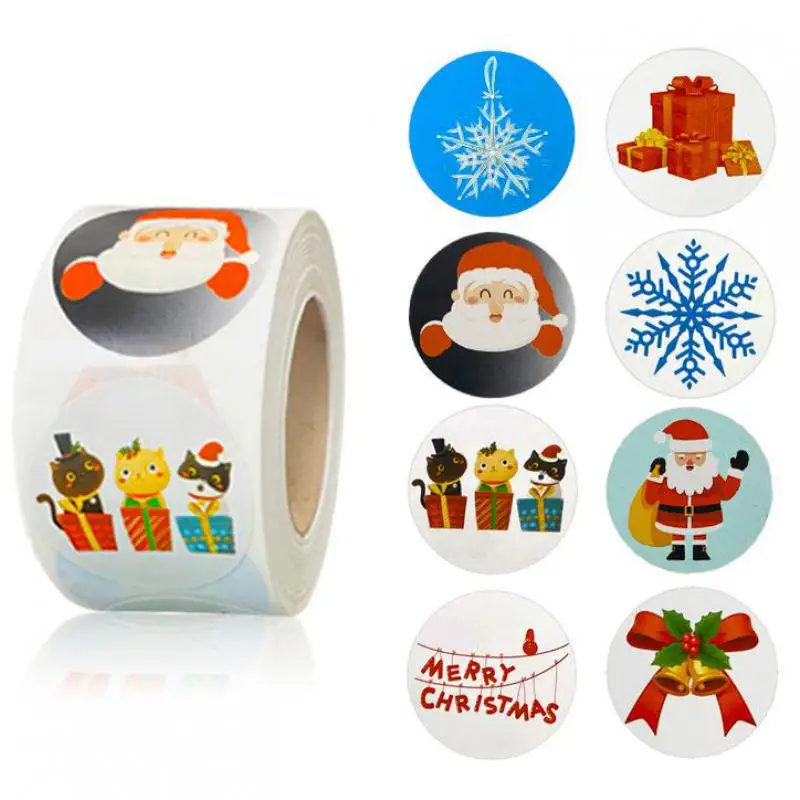 500pcs Christmas Stickers Round Adhesive Xmas Decorative Stickers Seal Labels for Cards Gift Envelopes Boxes Shipping Package
500pcs Christmas Stickers Round Adhesive Xmas Decorative Stickers Seal Labels for Cards Gift Envelopes Boxes Shipping Package