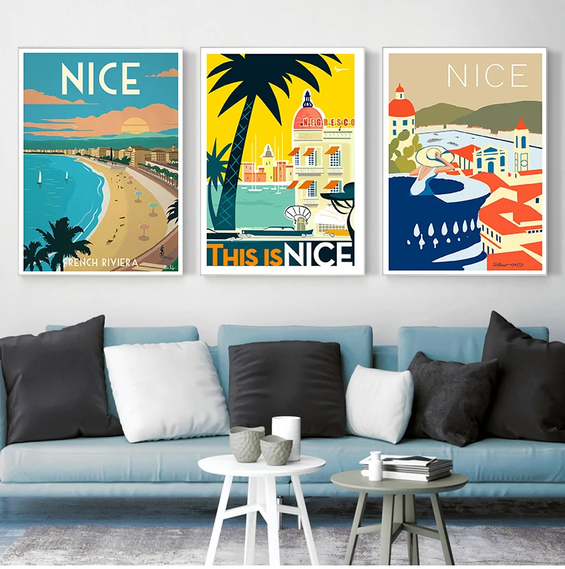 Provence Nice France Pop Art Travel Canvas Painting Vintage Wall Kraft Posters Coated Wall Sticker Home Decor Picture Gift
Provence Nice France Pop Art Travel Canvas Painting Vintage Wall Kraft Posters Coated Wall Sticker Home Decor Picture Gift