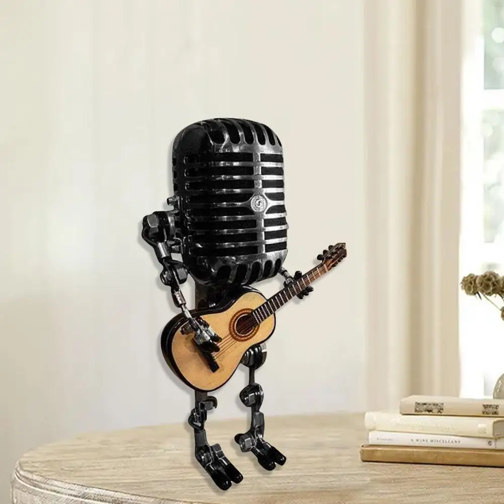 Resin Ornamental Vintage Guitar Model Figure Sculpture Superior Texture Robot Figurine Retro for Living Room
Resin Ornamental Vintage Guitar Model Figure Sculpture Superior Texture Robot Figurine Retro for Living Room