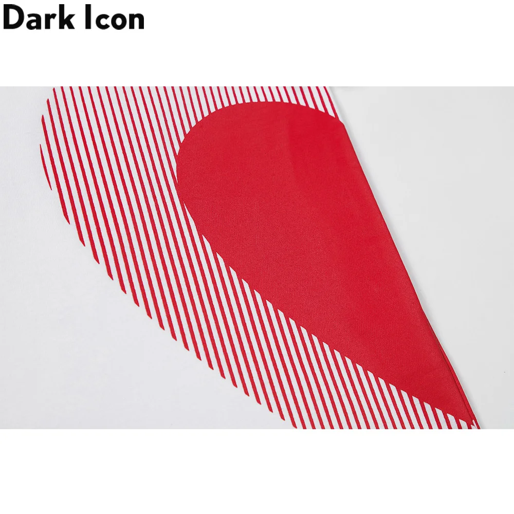 Dark Icon Half Heart Printed Hip Hop T-shirt Men Women Crew Neck Simple Style Men's Tshirts Cotton Tee
Dark Icon Half Heart Printed Hip Hop T-shirt Men Women Crew Neck Simple Style Men's Tshirts Cotton Tee