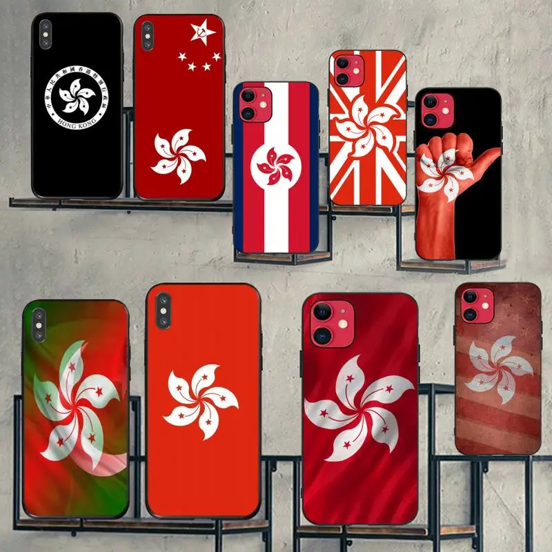 Чехол-накладка для iPhone 11 pro XS MAX 8 7 6 6S Plus X 5S SE 2020 XR с флагом Гонконга Китая |