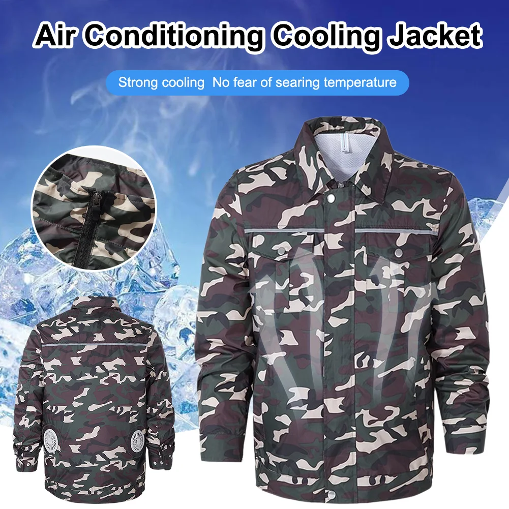 Cooling Jacket Summer Air Conditioning Cool Coat With 2 USB Powered Fans Outdoor Sun Protection Clothing
Cooling Jacket Summer Air Conditioning Cool Coat With 2 USB Powered Fans Outdoor Sun Protection Clothing
