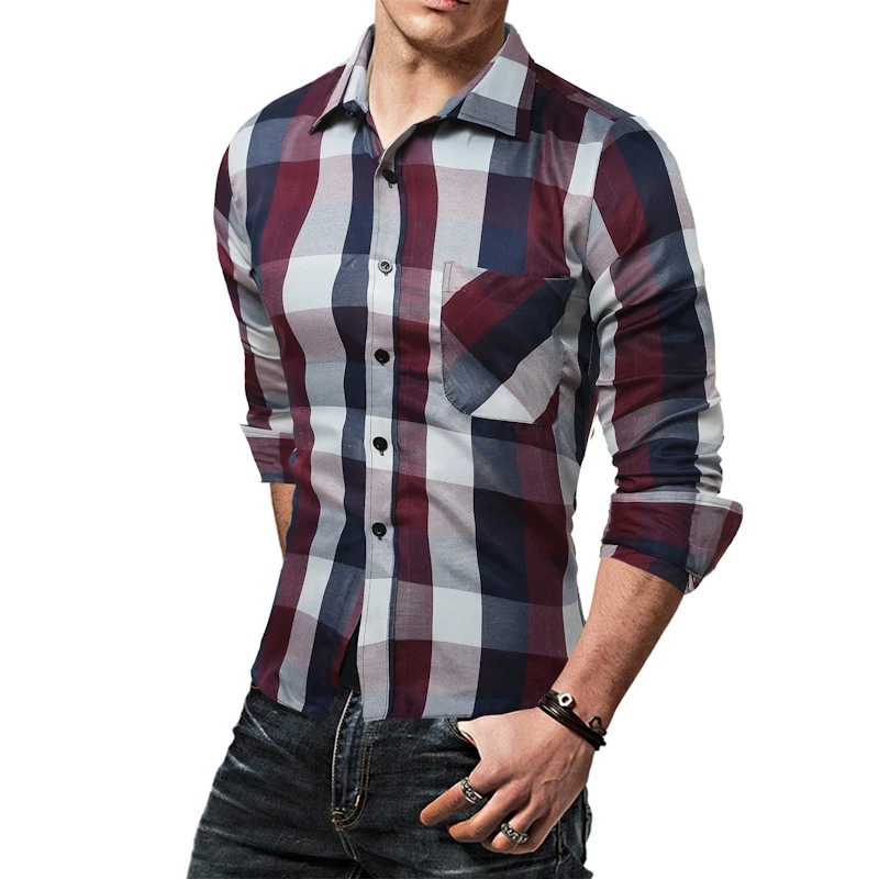ZOGAA Brand New Mens Dress Shirts Casual Slim Fit Cotton Plaid Shirt Long Sleeve Men Clothing Spring Autumn Men Shirts Plus Size
ZOGAA Brand New Mens Dress Shirts Casual Slim Fit Cotton Plaid Shirt Long Sleeve Men Clothing Spring Autumn Men Shirts Plus Size