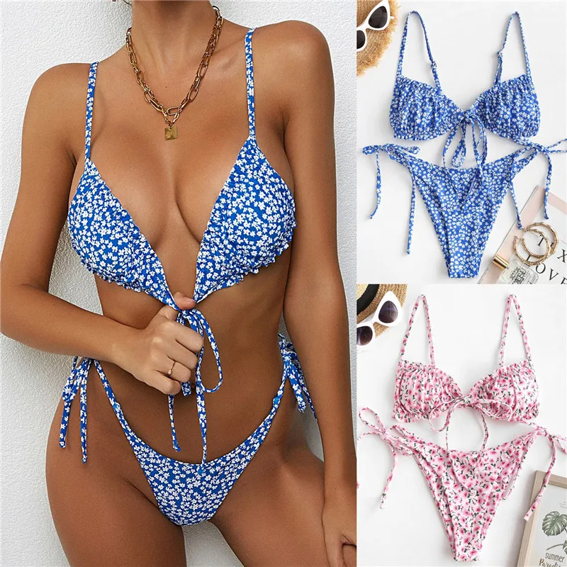 2022 Women Swimwear High Waist Bikinis Beach Biquini String Swimsuit Floral Print Bikini High Cut Bikini Set Bathing Suit
2022 Women Swimwear High Waist Bikinis Beach Biquini String Swimsuit Floral Print Bikini High Cut Bikini Set Bathing Suit