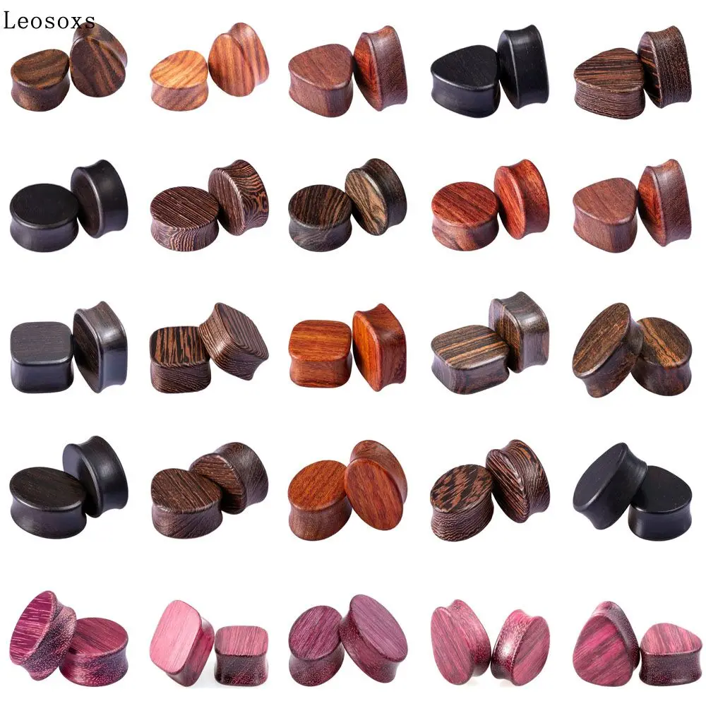 Leosoxs Ear Plugs Wood Flesh Tunnels Gauges Earrings Double Flared Wooden Ear Expender 8-25mm Solid Body Piercing Jewelry
Leosoxs Ear Plugs Wood Flesh Tunnels Gauges Earrings Double Flared Wooden Ear Expender 8-25mm Solid Body Piercing Jewelry