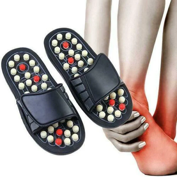 

Foot Massage Slippers Acupuncture Therapy Massager Shoes For Foot Acupoint Activating Reflexology Feet Care Massageador Sandal E