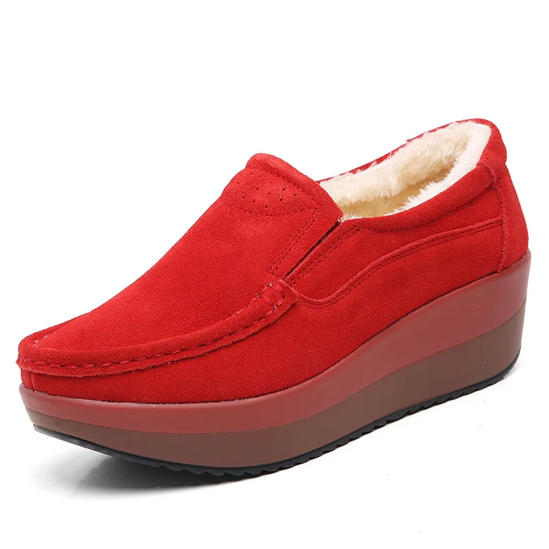 New Winter Women Shoes Genuine Leather with Fur Shoes Woman Moccasins Flats Casual Cotton Warm Shoes Women Platform Loafers
New Winter Women Shoes Genuine Leather with Fur Shoes Woman Moccasins Flats Casual Cotton Warm Shoes Women Platform Loafers