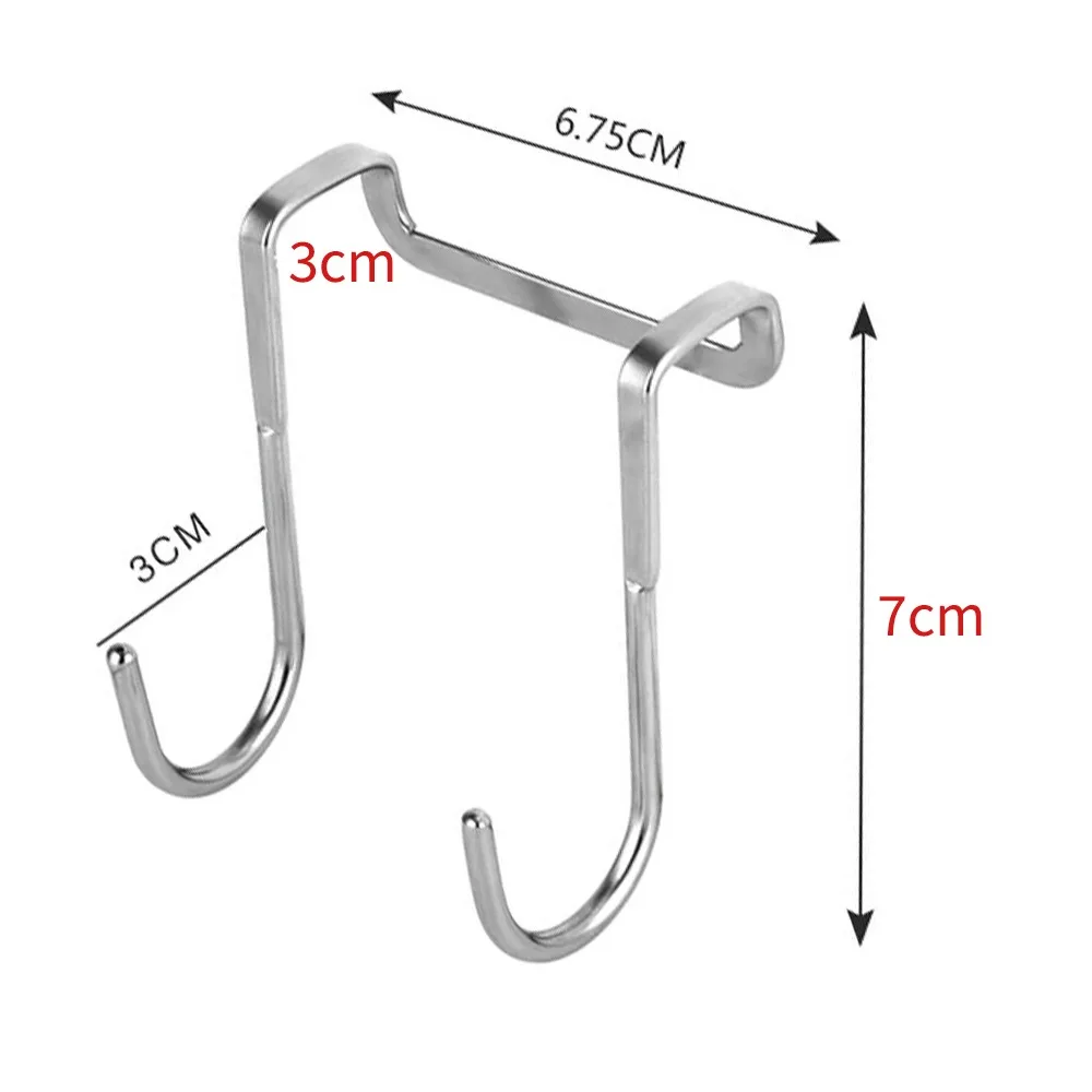 2pcs Stainless Steel Free Punching Cabinet Door Without Trace Hook S-type Door Hanger Hanger Door Back Coat Hook Small Hook
2pcs Stainless Steel Free Punching Cabinet Door Without Trace Hook S-type Door Hanger Hanger Door Back Coat Hook Small Hook