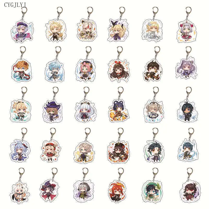 100pcs Mixed Styles Fashion Anime Genshin Impact Zhongli Diluc Venti Paimon Keychain Base Acrylic Stands Keyring Gift For Fans
100pcs Mixed Styles Fashion Anime Genshin Impact Zhongli Diluc Venti Paimon Keychain Base Acrylic Stands Keyring Gift For Fans